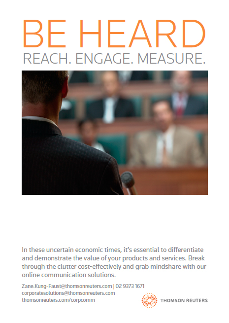 Thomson Reuters Be Heard Postcard