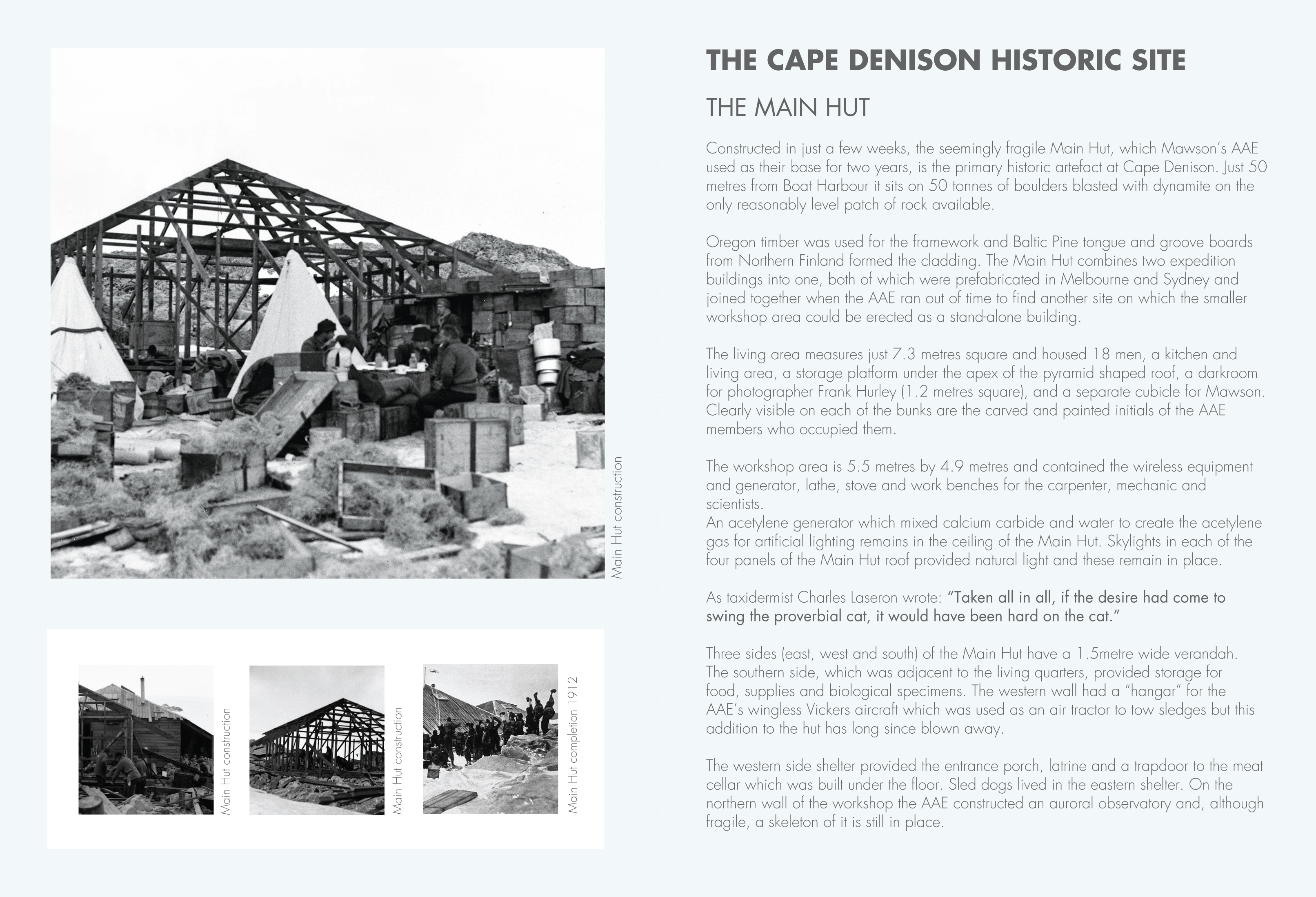 Douglas Mawson's Antarctic Bases Book Design