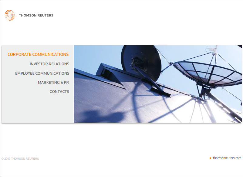 Thomson Reuters Webcast Microsite